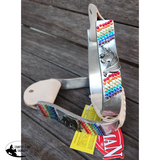 New! Showman ® Pony/Youth polished aluminum stirrup with unicorn concho and rainbow crystal rhinestone stones. - Country Scene Saddlery and Pet Supplies