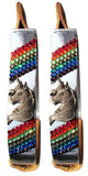 New! Showman ® Pony/Youth polished aluminum stirrup with unicorn concho and rainbow crystal rhinestone stones. - Country Scene Saddlery and Pet Supplies