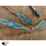NEW! Showman ® Rawhide Laced Headstall and Breast collar Set . - Country Scene Saddlery and Pet Supplies