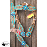 NEW! Showman ® Rawhide Laced Headstall and Breast collar Set . - Country Scene Saddlery and Pet Supplies