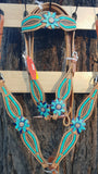 NEW! Showman ® Rawhide Laced Headstall and Breast collar Set . - Country Scene Saddlery and Pet Supplies