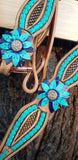 NEW! Showman ® Rawhide Laced Headstall and Breast collar Set . - Country Scene Saddlery and Pet Supplies