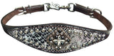 Showman ® Snakeskin wither strap with accent concho. - Country Scene Saddlery and Pet Supplies