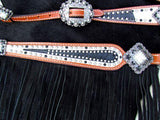 New! Showman ® Stingray and Filligree 4 Piece Set. - Country Scene Saddlery and Pet Supplies