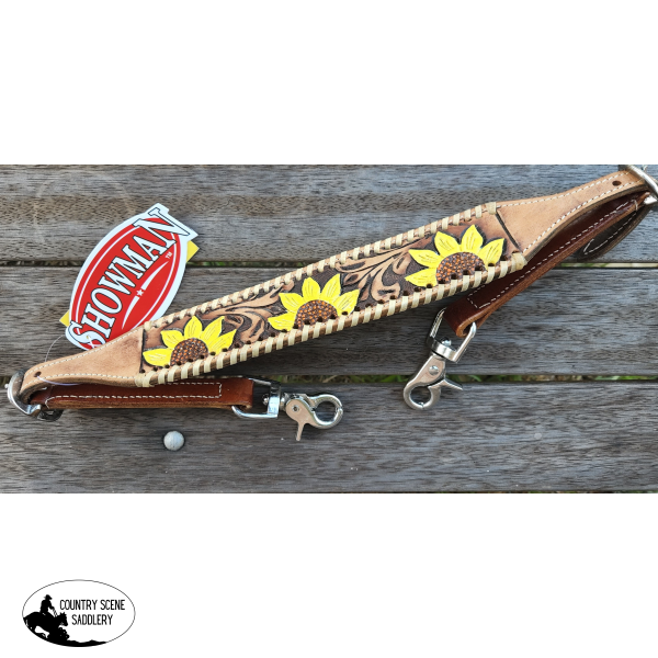 Showman ® Sunflower Design Wither Strap.