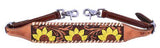 New! Showman ® sunflower design wither strap. - Country Scene Saddlery and Pet Supplies