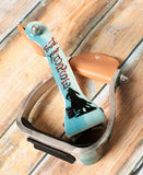 Showman ® "Trust Your Horse" barrel racer print stirrup. - Country Scene Saddlery and Pet Supplies
