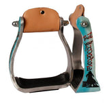 Showman ® "Trust Your Horse" barrel racer print stirrup. - Country Scene Saddlery and Pet Supplies
