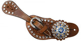Showman ® Youth crystal rhinestone spur straps. - Country Scene Saddlery and Pet Supplies