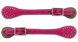Showman ® Youth glitter leather spur straps. - Country Scene Saddlery and Pet Supplies