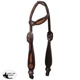 New! Showman Raven Hide One Ear Headstall and Breastcollar Set Full Size