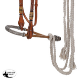 New! Showman Rawhide Rider Bosal Headstall with Reins - Country Scene Saddlery and Pet Supplies