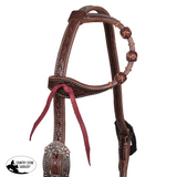 New! Showman Rustic Reign One Ear Bosal Headstall - Rodeo Products