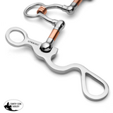 New! Showman S Shank with Copper Wrapped Ported Rollers - Country Scene Saddlery and Pet Supplies