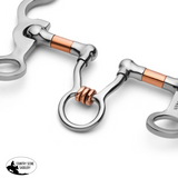 New! Showman S Shank with Copper Wrapped Ported Rollers - Country Scene Saddlery and Pet Supplies