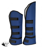 New! Showman Shipping Boots with Velcro Closure - Blue - Shipping Boots