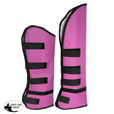 New! Showman Shipping Boots with Velcro Closure - Pink - Shipping Boots