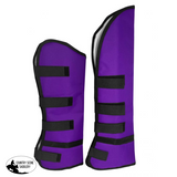 New! Showman Shipping Boots with Velcro Closure - Purple - Shipping Boots