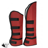 New! Showman Shipping Boots with Velcro Closure - Red - Shipping Boots