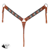 New! Showman Shockwave Browband Headstall and Breastcollar Set - Country Scene Saddlery and Pet Supplies
