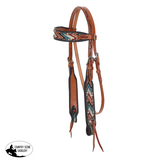 New! Showman Shockwave Browband Headstall and Breastcollar Set - Country Scene Saddlery and Pet Supplies