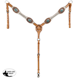 New! Showman Southern Belle Browband Headstall and Breastcollar Set - Tack Sets