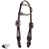New! Showman Starlight Hide One Ear Headstall and Breastcollar Set - Country Scene Saddlery and Pet Supplies