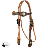 New! Showman Sterling Floral Browband Headstall and Breastcollar Set - Tack Sets