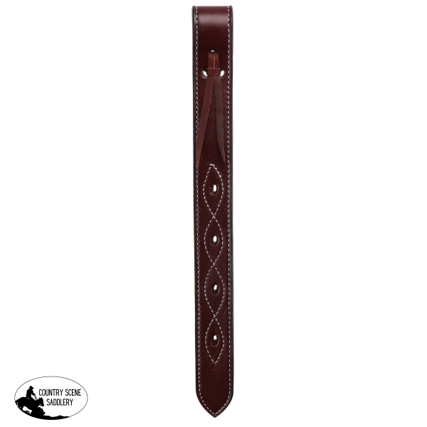 New! Showman Stitched Leather Off Billet