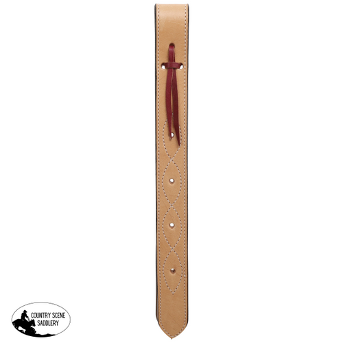 New! Showman Stitched Leather Off Billet