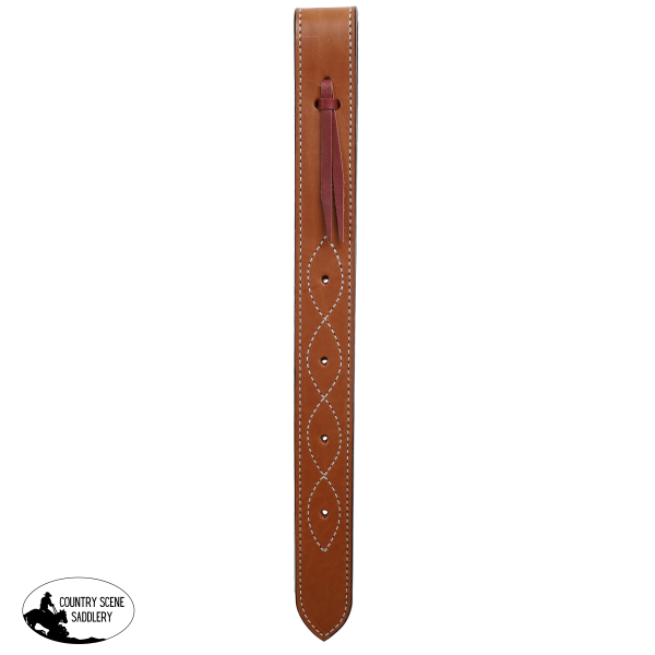 New! Showman Stitched Leather Off Billet