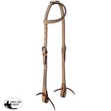 New! Showman Stockyard Argentina Cow Leather One Ear Headstall and Breastcollar Set - Black - Tack Sets