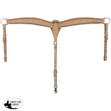 New! Showman Stockyard Argentina Cow Leather One Ear Headstall and Breastcollar Set - Black - Tack Sets