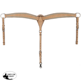 New! Showman Stockyard Argentina Cow Leather One Ear Headstall and Breastcollar Set -Teal - Tack Sets