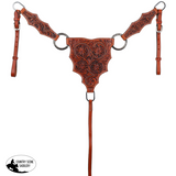 New! Showman Sunflower Ridge One Ear Headstall and Breastcollar Set - Country Scene Saddlery and Pet Supplies