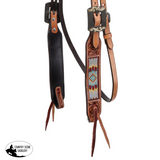 New! Showman Sunset Weave Browband Headstall Full/Cob Horse Tack