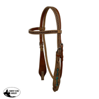 Showman Teal Arrows Browband Headstall And Breastcollar Set Western Bridle Set