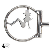 New! Showman Trailside Cowgirl Stainless Steel D-Ring Dogbone Snaffle Bit - Country Scene Saddlery and Pet Supplies