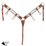 New! Showman Trailsman Browband Headstall and Breastcollar Set Full/Cob Tack Sets