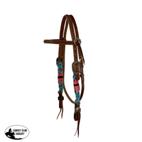 New! Showman Tropical Corded Mohair Browband Headstall And Breastcollar Set Tack Sets