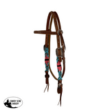 New! Showman Tropical Corded Mohair Browband Headstall and Breastcollar Set - Country Scene Saddlery and Pet Supplies