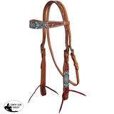 New! Showman Tucson Beaded Browband Headstall and Breastcollar Set