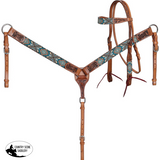 New! Showman Tucson Beaded Browband Headstall and Breastcollar Set