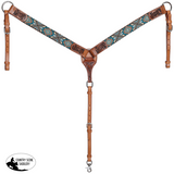 New! Showman Tucson Beaded Browband Headstall and Breastcollar Set