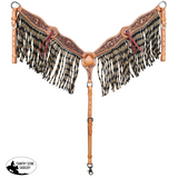New! Showman Twisted Vine Browband Headstall and Breastcollar Set - Country Scene Saddlery and Pet Supplies