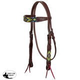 New! Showman Voltage Beaded Browband Headstall and Breastcollar Set