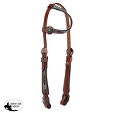 New! Showman Weathered Steer One Ear Headstall and Breastcollar Set - Country Scene Saddlery and Pet Supplies