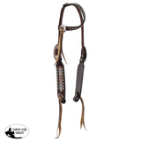 New! Showman Weathered Steer Traditional One Ear Headstall and Breastcollar Set - Country Scene Saddlery and Pet Supplies