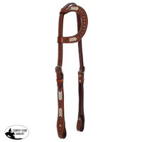 New! Showman Western Rivet One Ear Headstall Horse Tack