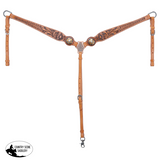 New! Showman Wild Daisy One Ear Headstall and Breastcollar Set - Country Scene Saddlery and Pet Supplies
